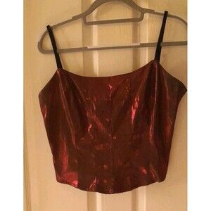 Y2k Vampire Goth Reddish Black Camisol By Yunique. Large B9